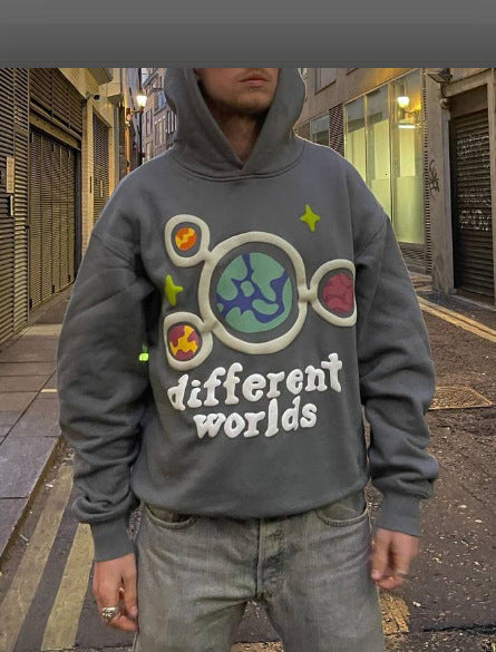 Bubble Art Style Graphic Hoodie