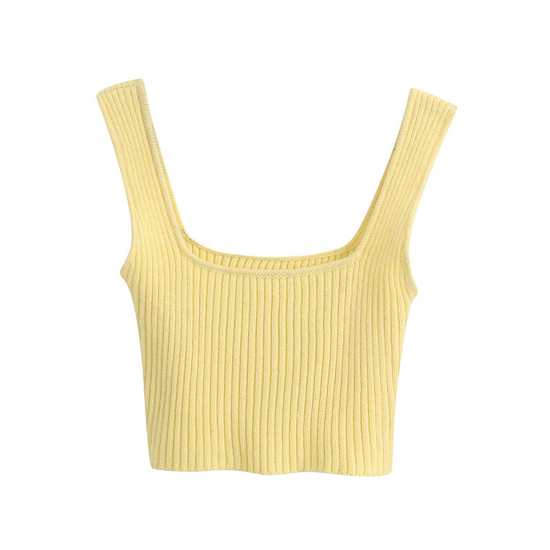 Ribbed Crop Tank Top