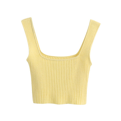 Ribbed Crop Tank Top