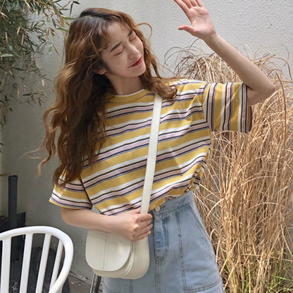 Summer Stripe Casual Tee