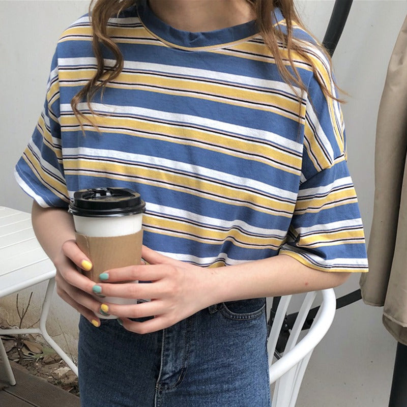 Summer Stripe Casual Tee