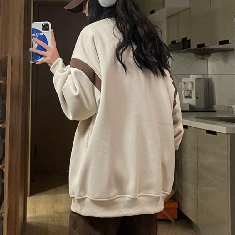 Chic Velvet Loose Sweater - Vintage Women's Wear