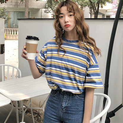Summer Stripe Casual Tee