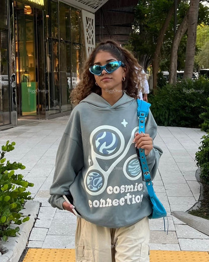 Bubble Art Style Graphic Hoodie