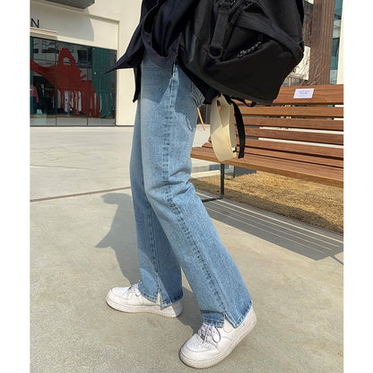 Mens Summer Korean Loose Jeans