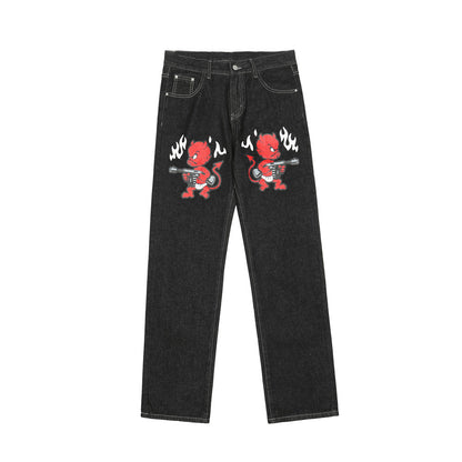 Red Devil Straight Pants