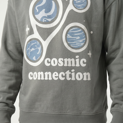 Bubble Art Cosmic Connection Hoodie — graphic detail close-up