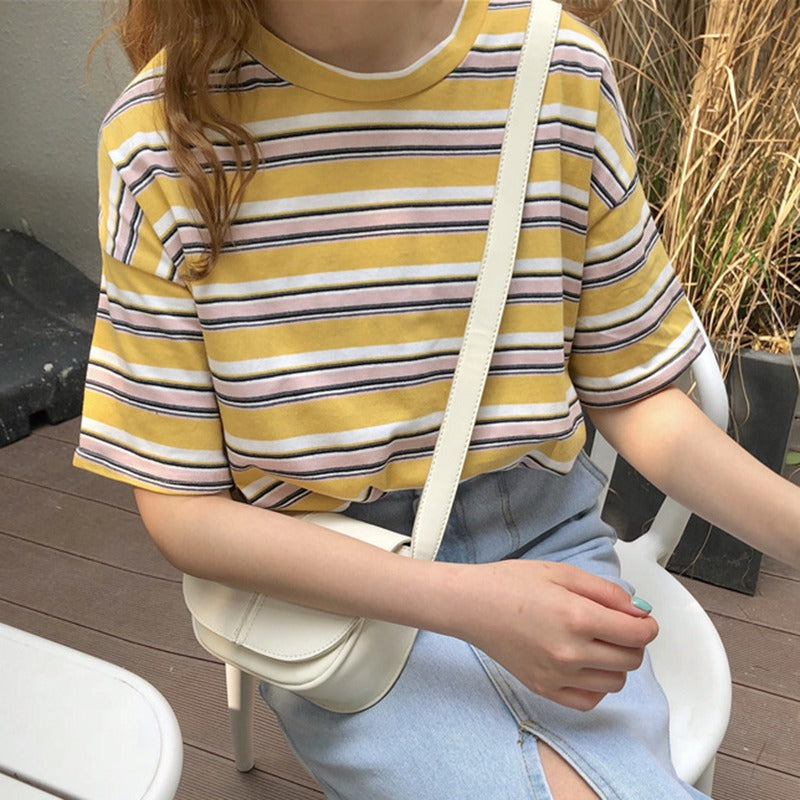Summer Stripe Casual Tee