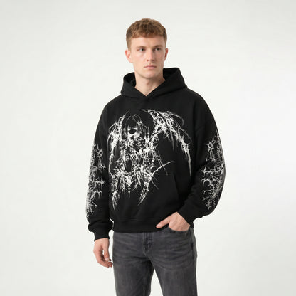 Gothic Pullover Hoodie — studio hero