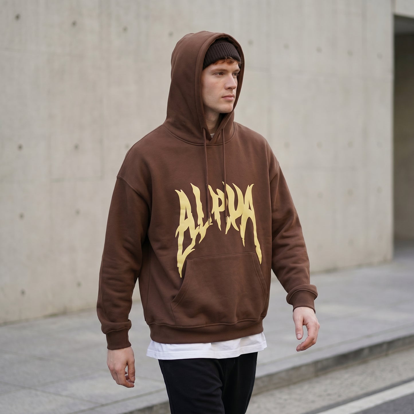 Relaxed Long Sleeve Hoodie — lifestyle outdoor