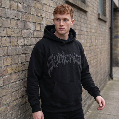 Vintage Gothic Synical Hoodie — lifestyle outdoor